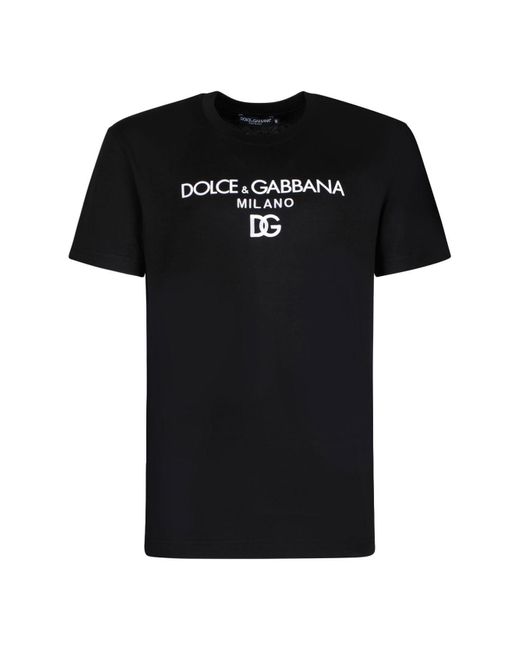 Dolce & Gabbana Black Cotton Clothing T-Shirts And Polos for men