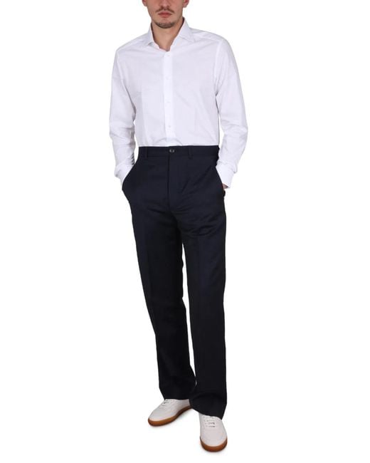 Zegna White Shirt With French Collar for men