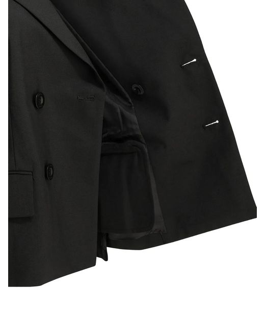 Sacai Black "X Nylon" Blazer