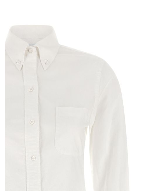 Thom Browne White 'Oxford' Chermisier Dress