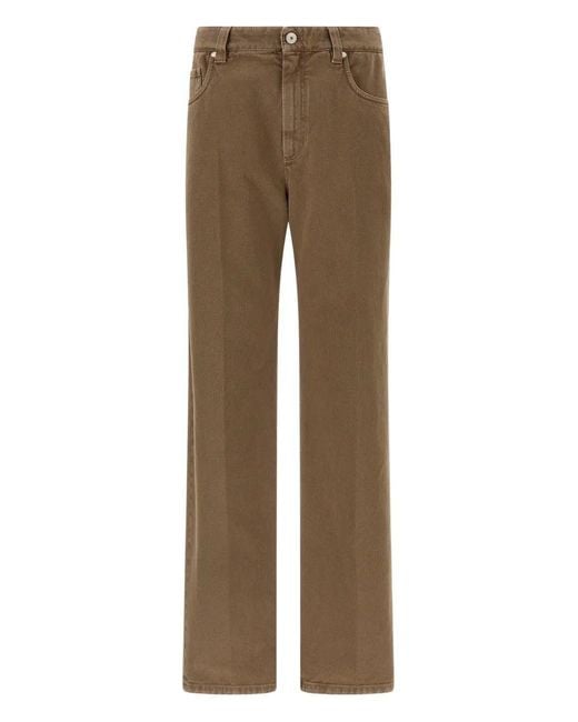 Brunello Cucinelli Natural Straight Jeans