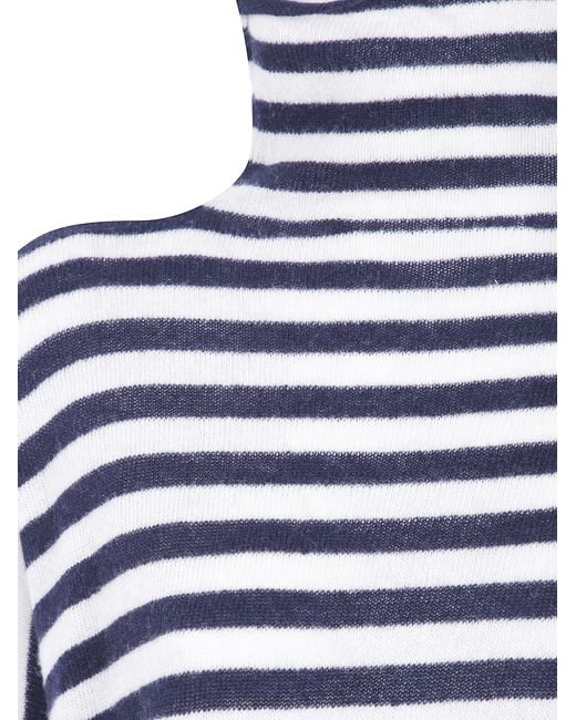 Base London Blue Turtle Neck Sweater