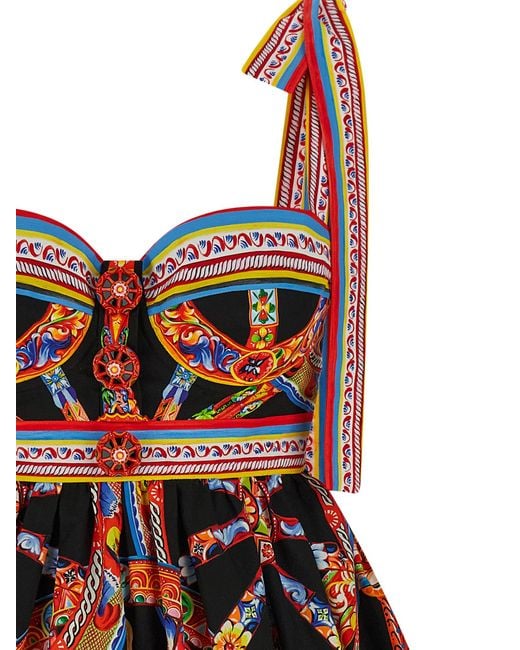 Dolce & Gabbana Red 'Carretto' Dress