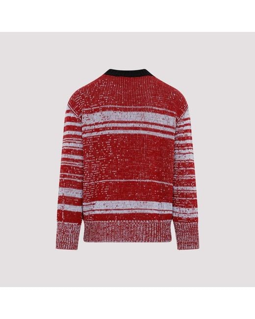 Marni Red Round Neck Sweater for men