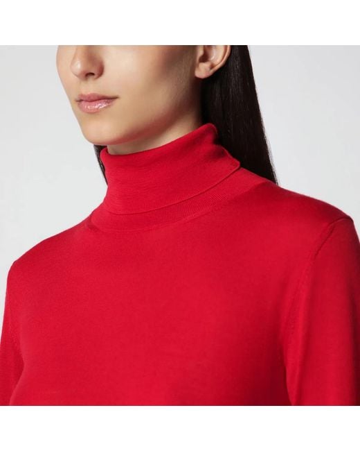 Rohe Red Fine-Knit Wool And Cashmere Turtleneck