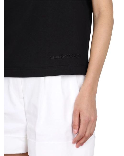 McQueen Black Crewneck T-Shirt