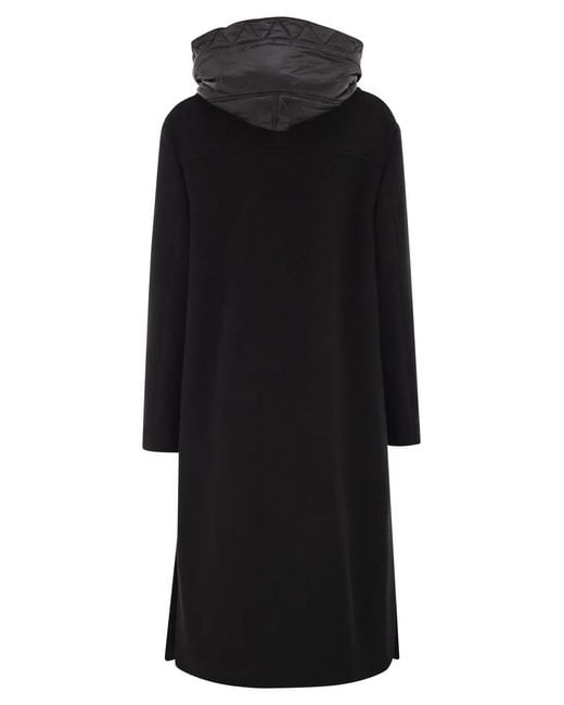 Fay Black Double Front Coat