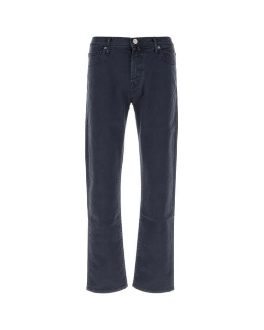 Incotex Blue Stretch Denim Jeans for men