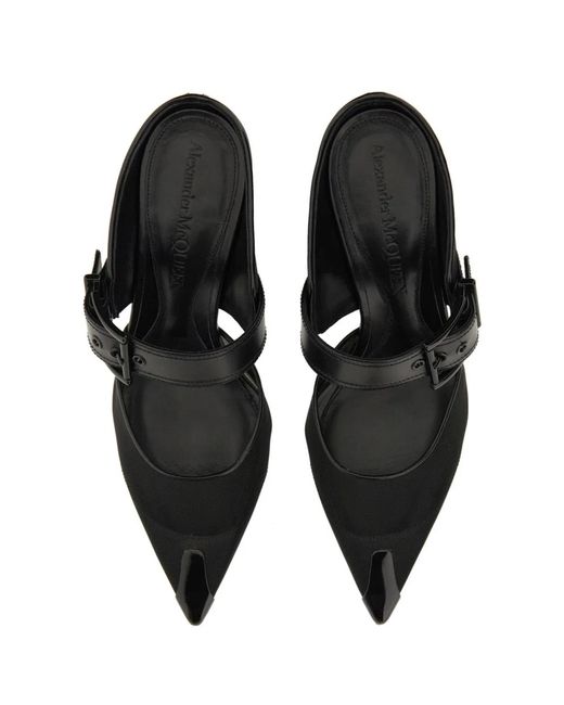 McQueen White Punk Sandal With Buckle