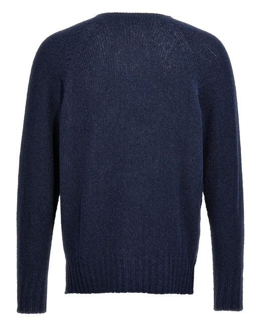 Ma'ry'ya Blue V-Neck Sweater for men