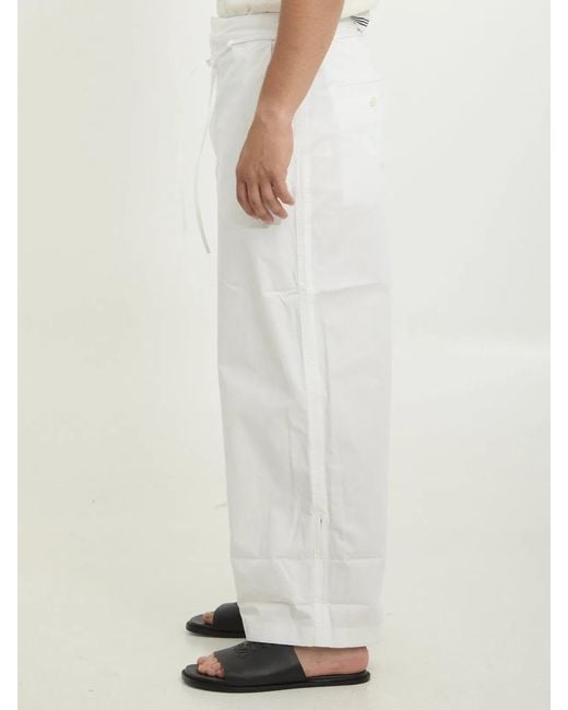 Jacquemus White Marin Trousers for men