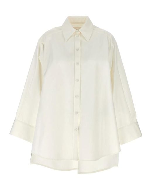 Jil Sander White Cut-Out Armhole Shirt