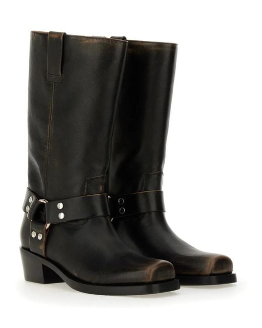 Paris Texas Black Stivale "Roxy"