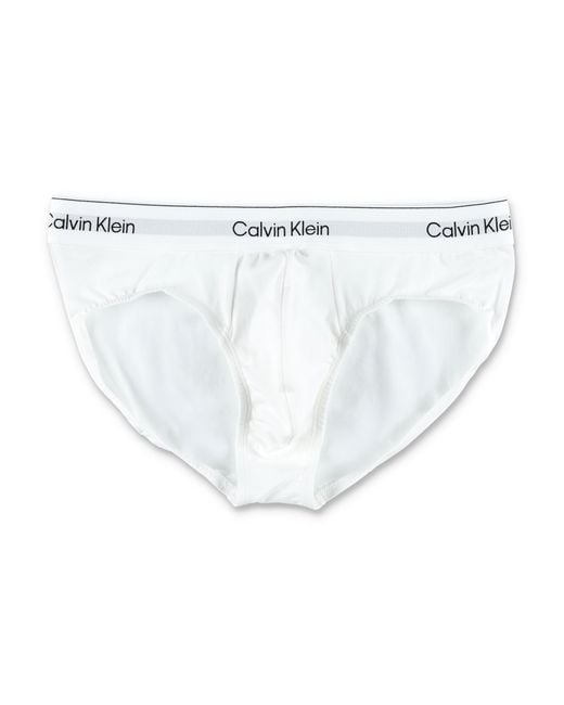 Calvin Klein White 3-Pack Cotton Blend Briefs for men