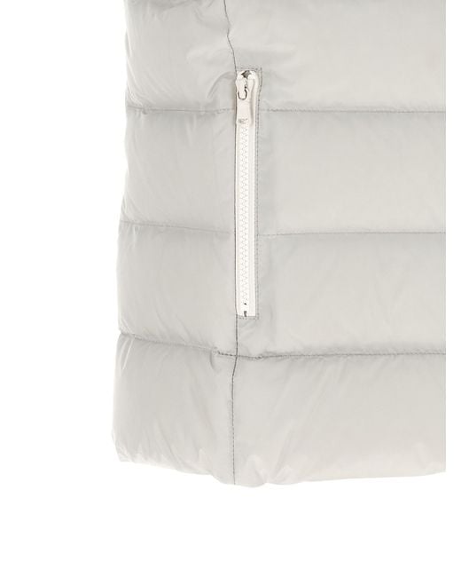 Brunello Cucinelli White Heraldic Patch Vest