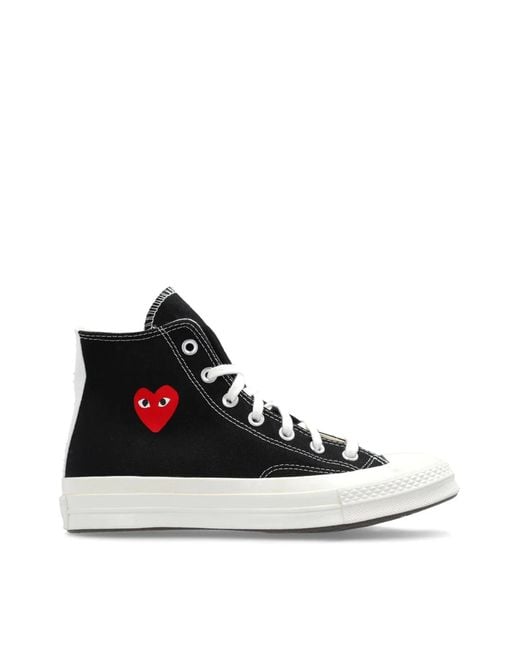 COMME DES GARÇONS PLAY White X Converse Chuck 70 Hi Sneakers