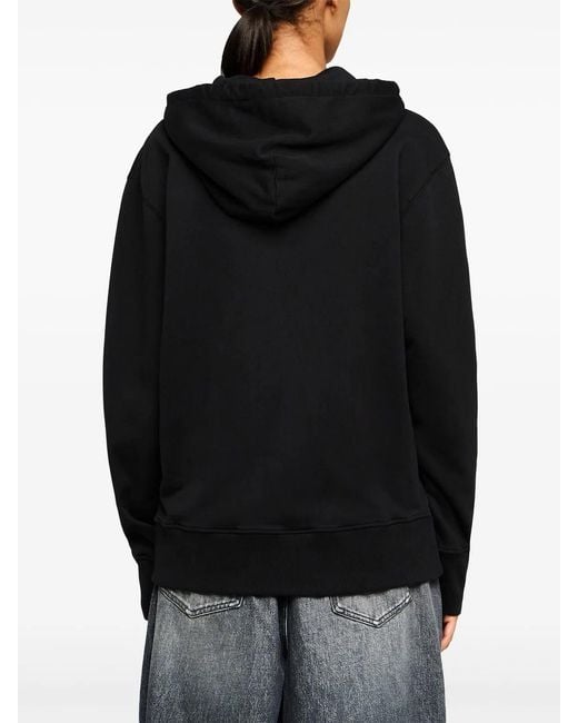 J.W. Anderson Black Logo Embroidery Hoodie