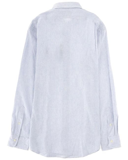 Polo Ralph Lauren White Camicia Con Logo for men