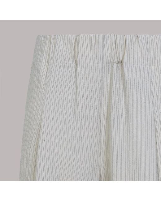 Dries Van Noten White Ecru Pila Cotton Pants