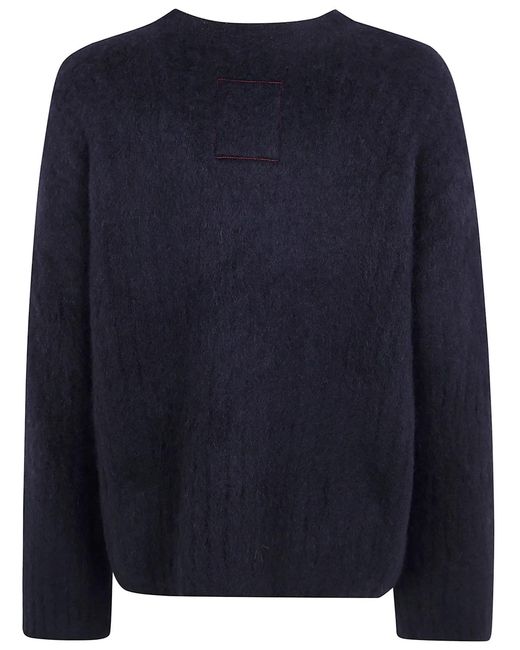 Uma Wang Blue Crew Neck Top