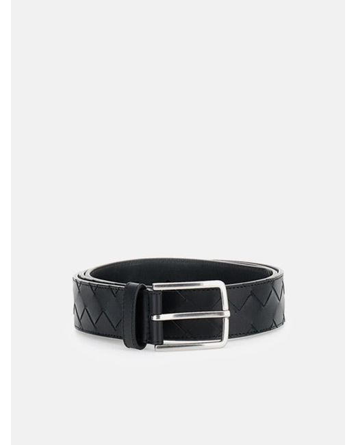 Bottega Veneta White Intrecciato Belt for men