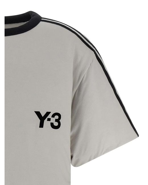 Y-3 Gray Padded' T-Shirt for men