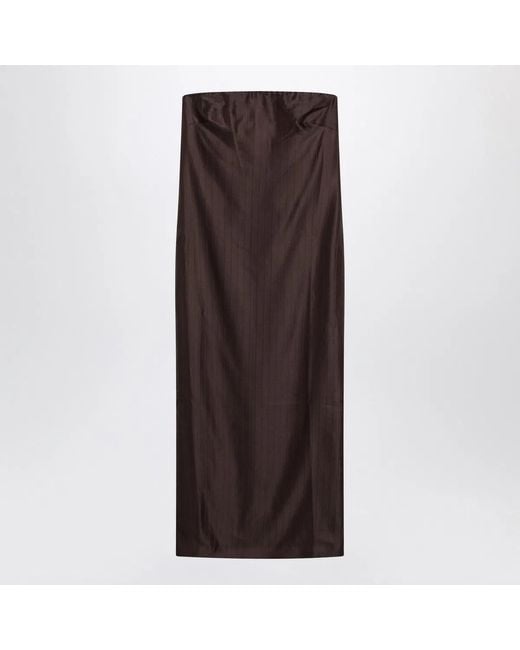 Loulou de Saison Brown Giulia Bustier Dress