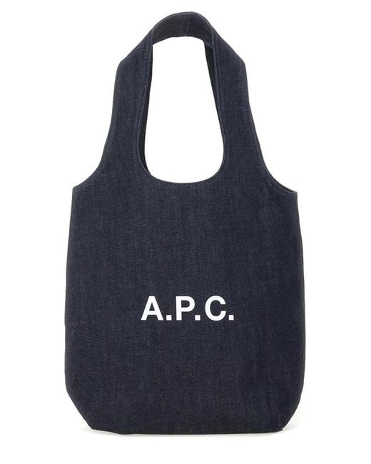 A.P.C. Blue Tote Ninon Small