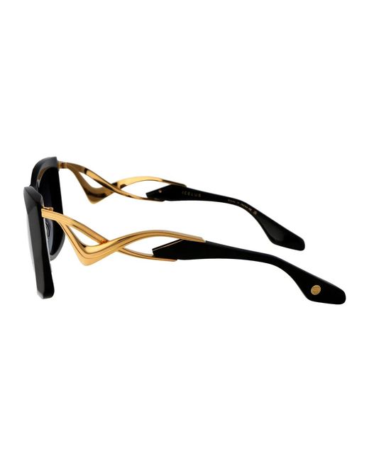 Dita Eyewear Black Acetate Sunglasses