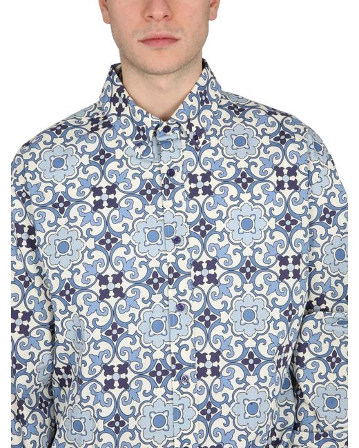 Drole de Monsieur Blue Faience Shirt for men