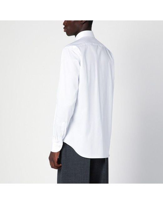 Xacus White Travel Cotton Shirt for men