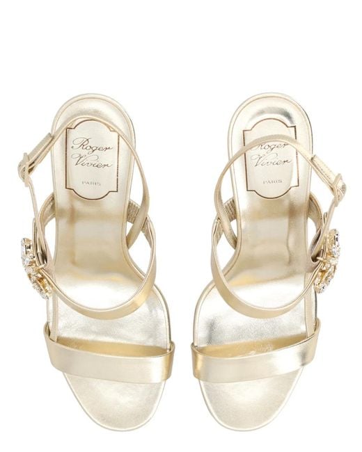 Roger Vivier Metallic Sandalo "Efflorescence"