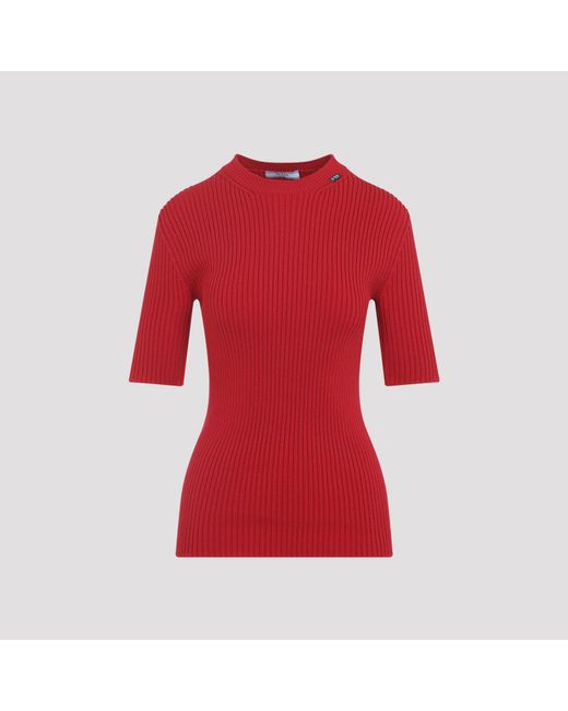 Prada Red Wool Blend Sweater