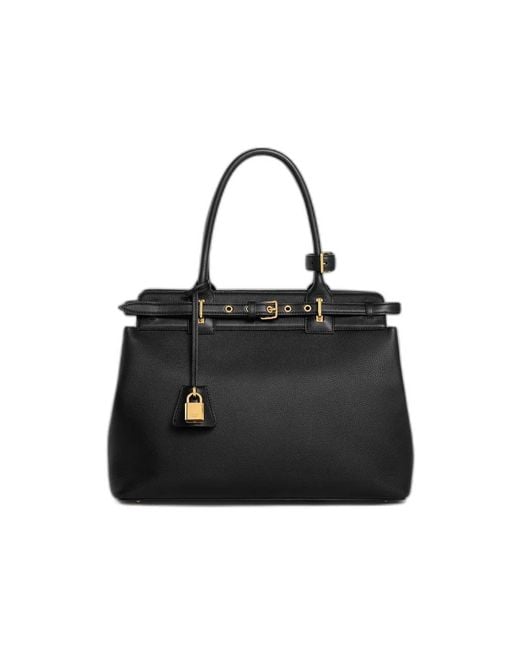 Céline Black Medium Conti Calfskin Bag