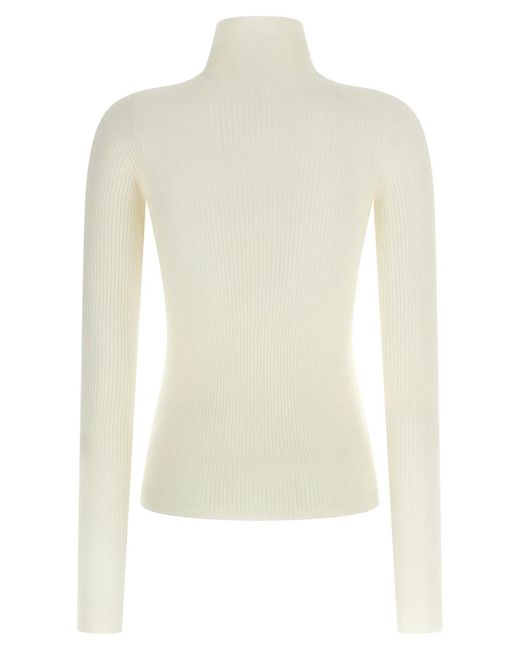 Sportmax White 'Niagara' Turtleneck Sweater