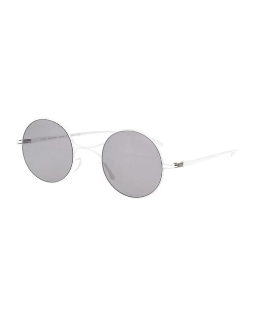 Mykita Gray Warmgrey Flash Nylon Sunglasses