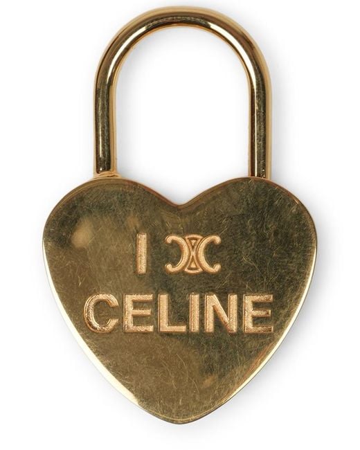 Céline Natural "I Love Padlock Charm