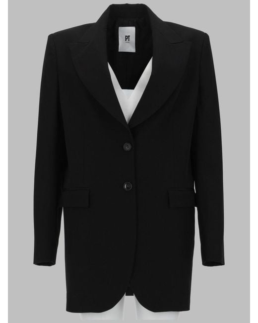 PT Torino Black Mini Jacket