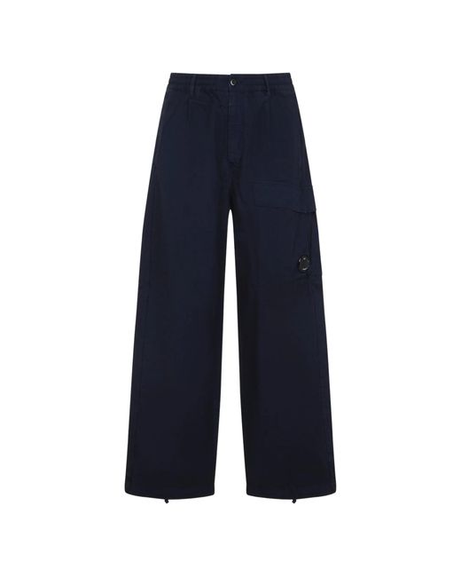 C P Company Blue Dove Cotton Cargo Pants