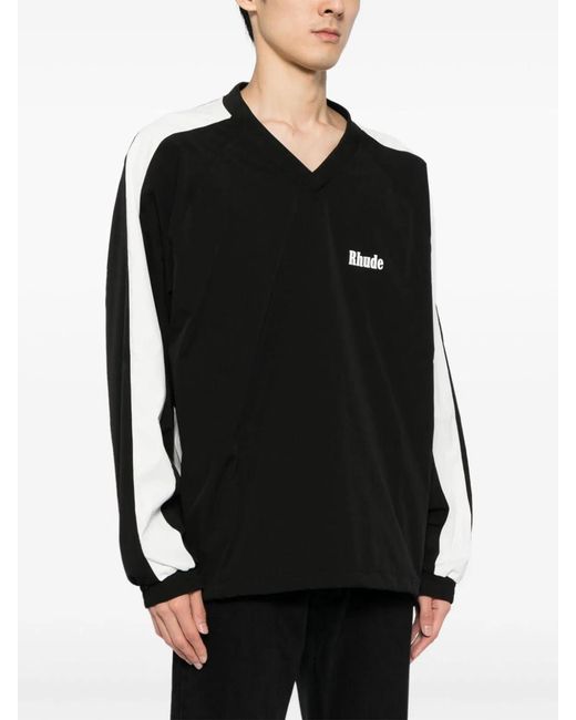 Rhude Black Raven Pull Over for men