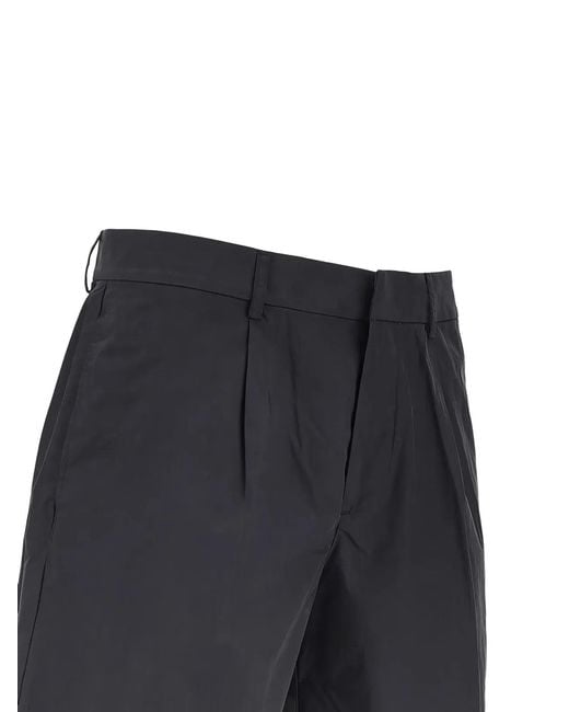 Emporio Armani Blue Cotton Bermuda Shorts