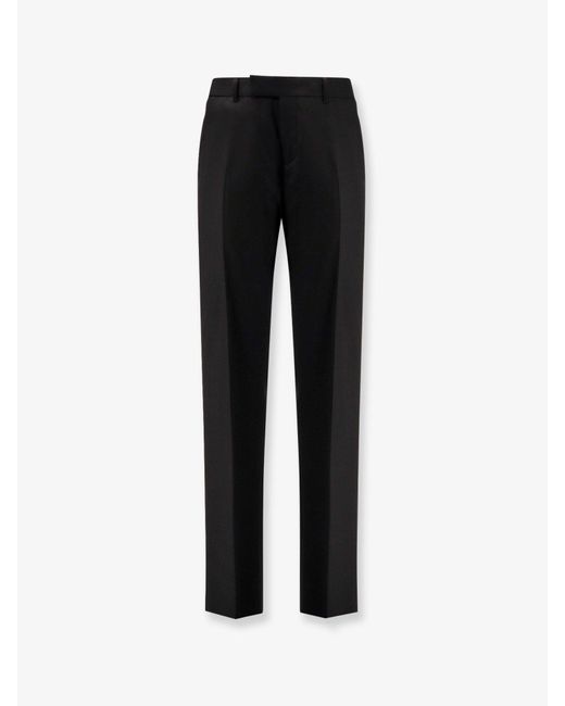 Dior Black Dior Cashmere And Wool Trousers for men
