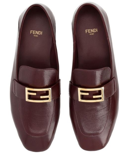 Fendi Purple Mocassino "Baguette"