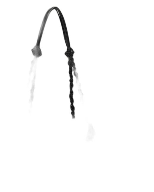 Jil Sander Black Hand-Knotted Top Handles