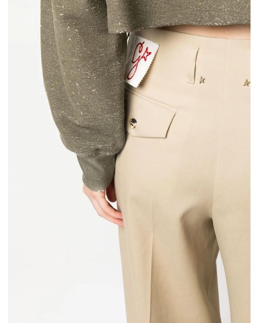 Golden Goose Deluxe Brand Natural Luxurious Wool Trousers