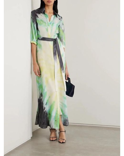 Gabriela Hearst Green Daisy Dress