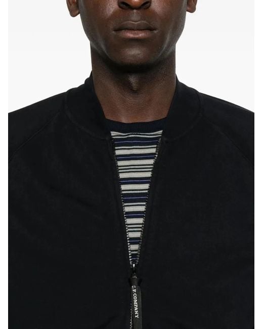 C P Company Black C.P.Company Lens-Pocket Bomber Jacket for men