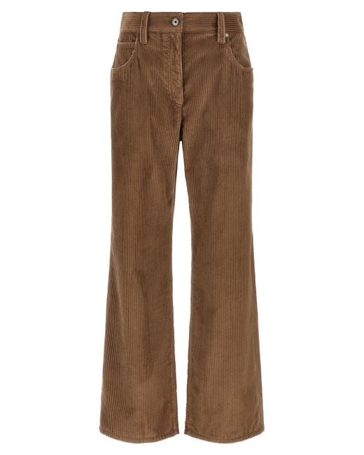 Brunello Cucinelli Brown 'Straight' Pants