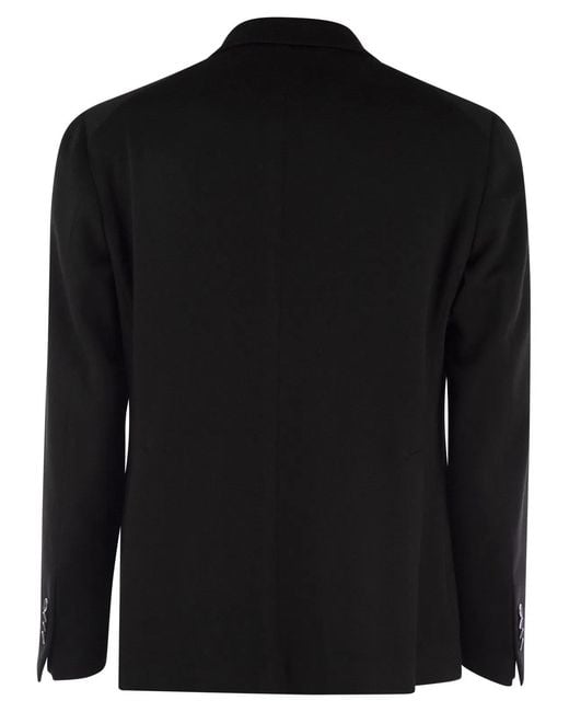 Tagliatore Black Cashmere Jacket for men