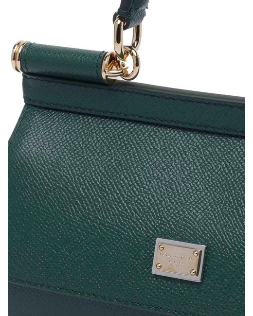 Dolce & Gabbana Green Dolce & Gabbana Small Sicily Handbag